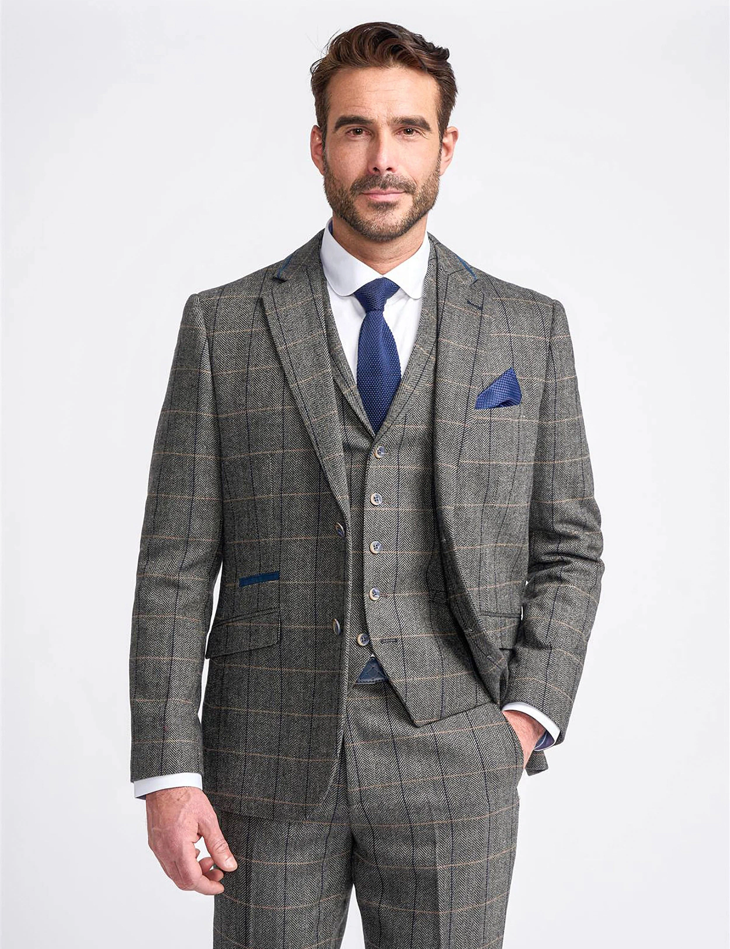 Albert Greys feiner Tweed Blazer: Klassisch elegant, stilvoll und zeitlos. Ein Meisterwerk für jeden Anlass.